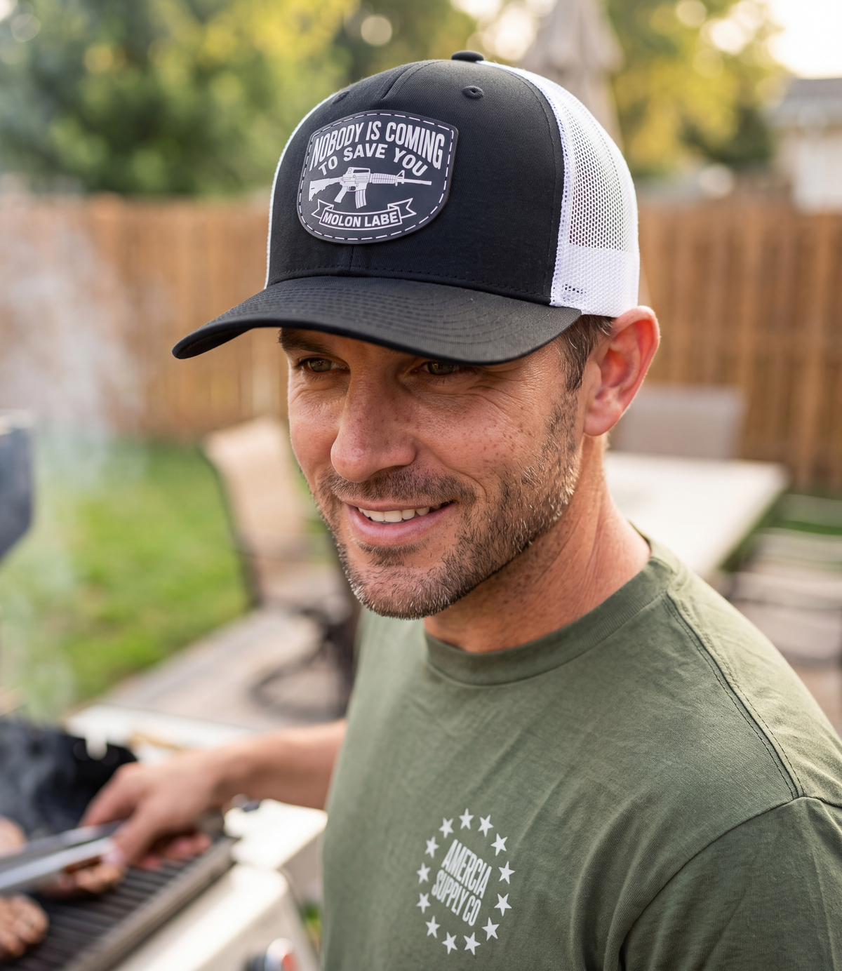 Nobody Is Coming To Save You Trucker Hat