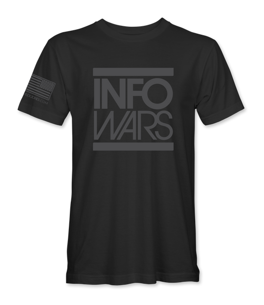 Blacked Out Infowars Premium Fundraiser T-Shirt