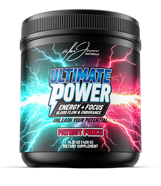 Ultimate Power Drink Mix - Energy & Focus* (Patriot Punch) (420 Grams) (30 Servings)