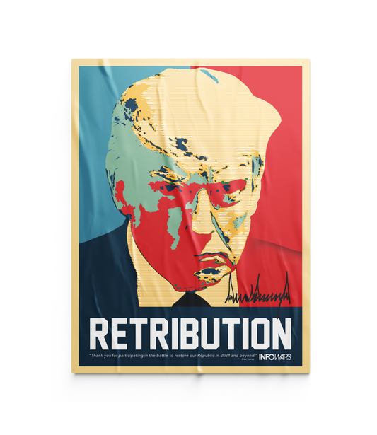 Trump Retribution Fundraiser Poster