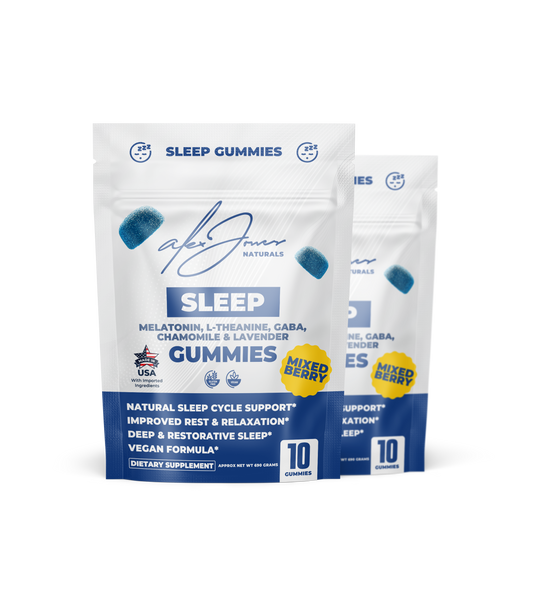 (2 Bags) Sleep Gummies with Melatonin, L-Theanine, GABA, Chamomile & Lavender